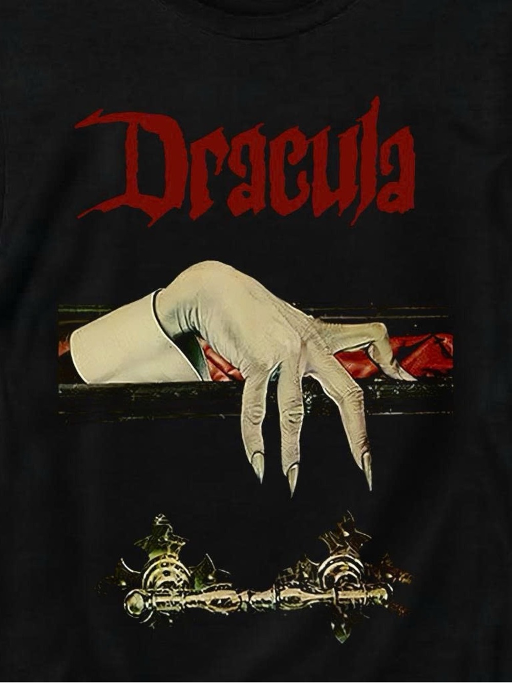 Dracula Graphic Black Men's T-Shirt - Picture 2 of 2
